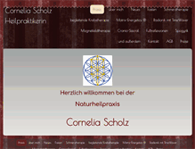 Tablet Screenshot of cornelia-scholz-heilpraktikerin.de
